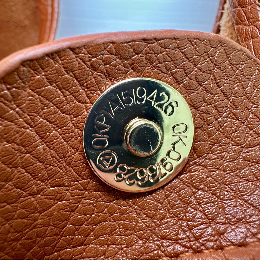 Vegan Leather Large Shoulder Tote | Brown | NWT - Picture 9 of 13